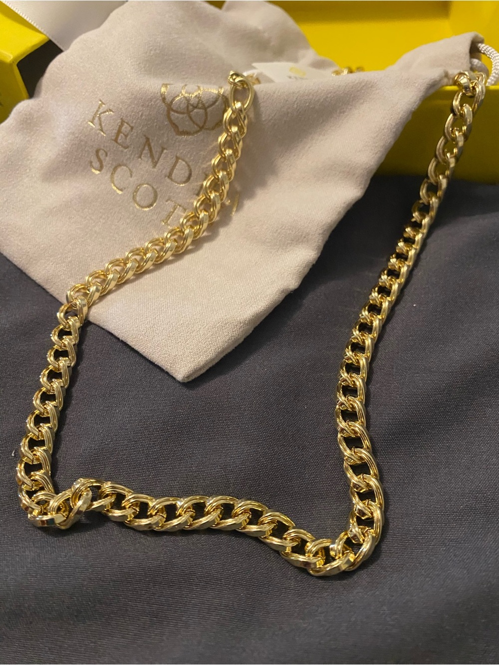 Kendra Scott Vincent Gold Chain Necklace 20” (Gold) - Picture 2 of 12